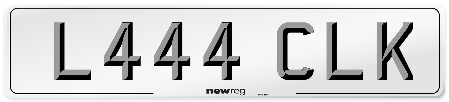 L444 CLK Number Plate from New Reg